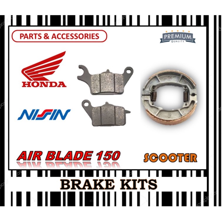 HONDA AIR BLADE 125 150 ผ้าเบรคชุด SCOOTER FR0NT & REAR TYPE