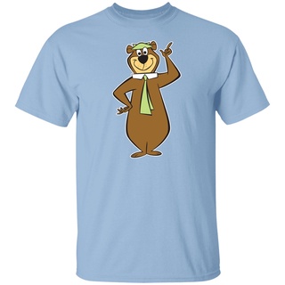 ROUND คอลูกเรือ Yogi Bear Retro Cartoon Animation Fun   Halloween Gift t shirt-4XL