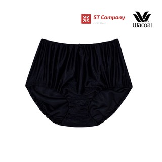 กางเกงในร้อยยาง Wacoal แบบเต็มตัว (Short) สีดำ Black รุ่น WU4948 1 ตัว เนื้อผ้าเงางาม สวมใสสบายซักง่าย แห้งเร็ว วาโก้