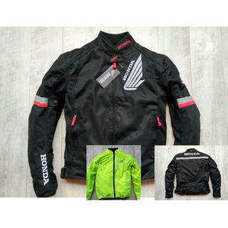 เสื้อการ์ด HONDA ดำ แถมเสื้อกันฝน พร้อมจัดส่งในไทย