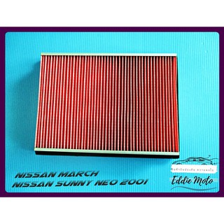 NISSAN MARCH NISSAN SUNNY NEO year 2001 ELEMENT AIR FILTER "RED"  // ชุดไส้กรองอากาศ สินค้าคุณภาพดี