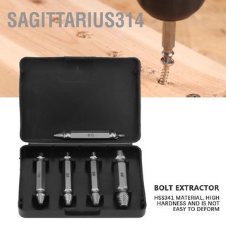 Sagittarius314 ดอกสว่านถอนสกรูหัก Hss สองหัว 5 ชิ้น