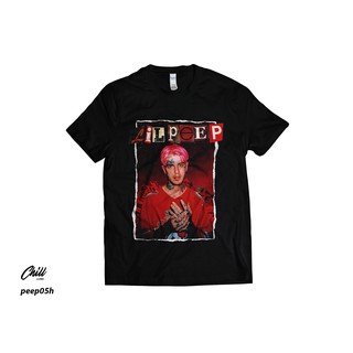 คอลูกเรือเสื้อยืดคอกลมเสื้อยืด พิมพ์ลาย I CUSTOM I Music I HIPHOP I TSHIRT I GILDAN Lil PEEP 1ผ้าฝ้ายแท้