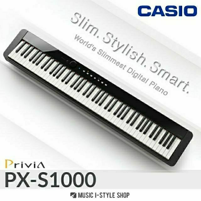 เปียโนไฟฟ้า CASIO PX-S1000 | ผ่อน 0% | พร้อมของครบชุด! ขาตั้ง เก้าอี้ แพดเดิ้ล ที่วางโน๊ตและอะแดปเตอ