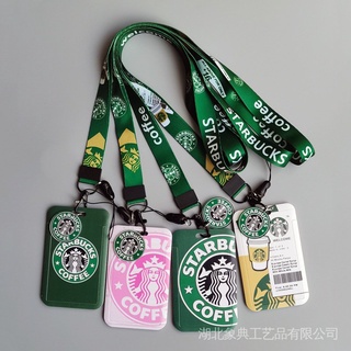 Starbucks Card Holderกระเป๋าใส่บัตรประจําตัวประชาชน ลายการ์ตูน ขนาด 48 ซม.