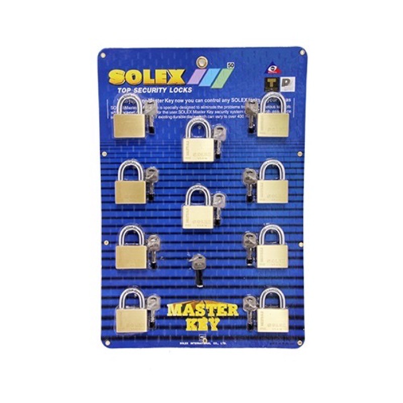 กุญแจมาสเตอร์คีย์ SOLEX 10ตัวชุด และ 12ตัวชุด