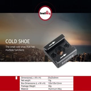 🔥ส่งไวจากไทย🔥Smallrig อุปกรณ์เสริมกล้อง เมาท์ Cold Shoe 1241 แบบปลดเร็ว พร้อมเกลียว 1/4" และ M2.5 สำหรับไฟ ที่จับ ไมโครโฟน