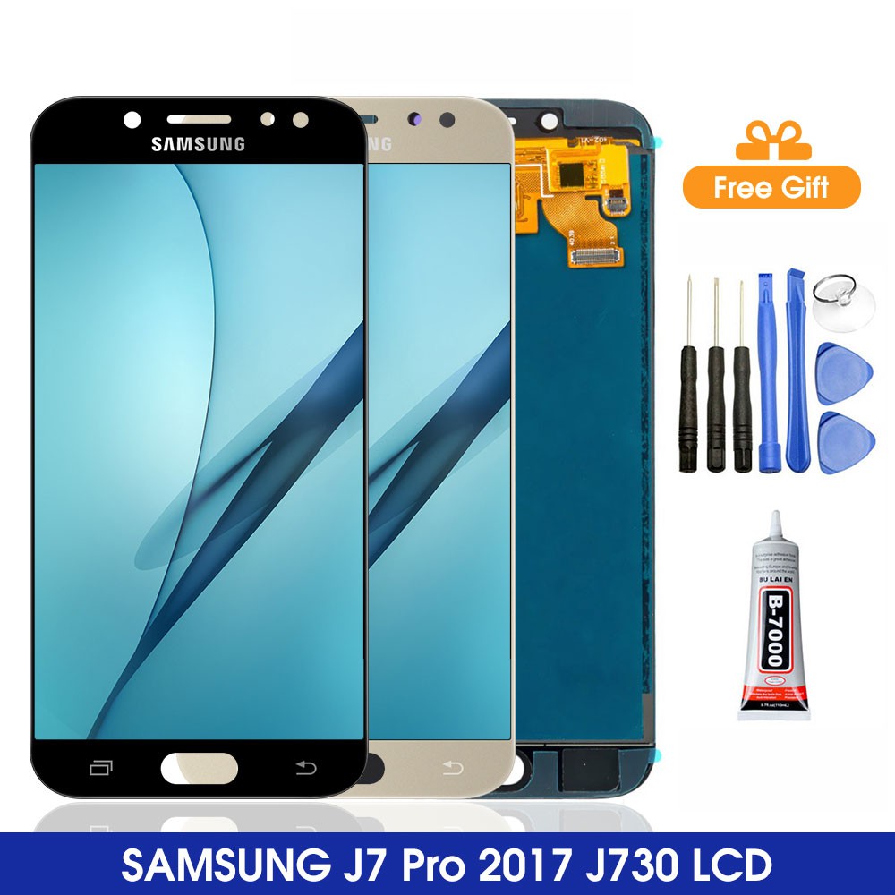 สําหรับ Samsung Galaxy J7 Pro 2017 J730 J730FM/DS J730F/DS J730GM จอแสดงผล Touch Screen Digitizer As