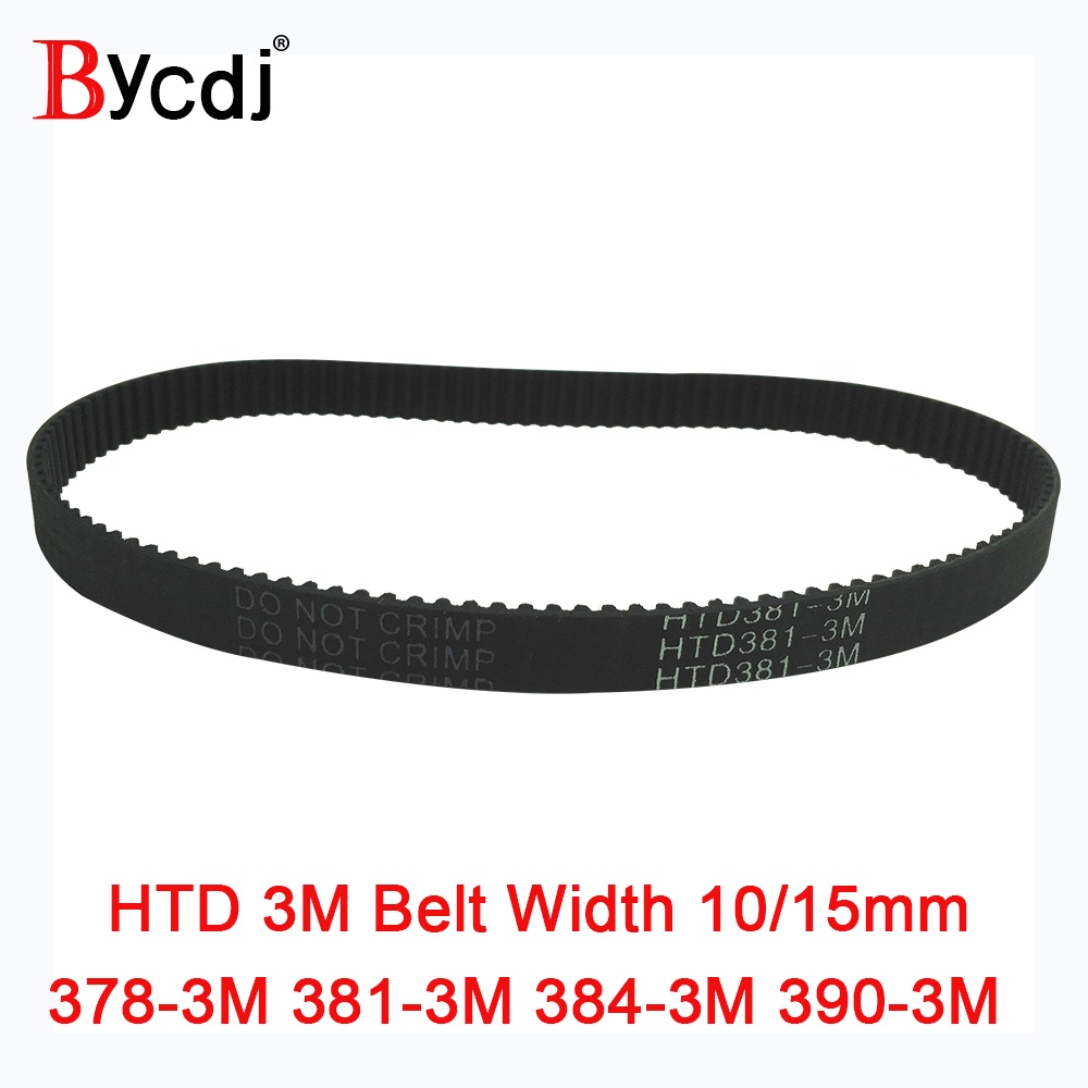 Arc HTD 3M Timing belt C=378 381 384 390 width 6-25mm Teeth126 127 128 130  HTD3M synchronous pulley