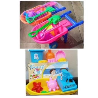 ชุดเล่นทราย จากนมโฟโมสต์ ที่ตักทราย ชุดตักทราย ของเล่นตักทราย beach sand toys set (ไม่มีทรายในชุด)