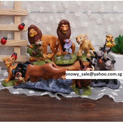 Lion King Classic Design Figurines / เค้ก Toppers (ชุด 9 ชิ้น)