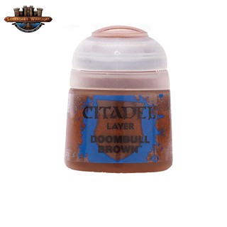 [BSAพร้อมส่ง] Citadel : LAYER: DOOMBULL BROWN (12 ML) สีอะคริลิคสำหรับทาโมเดล