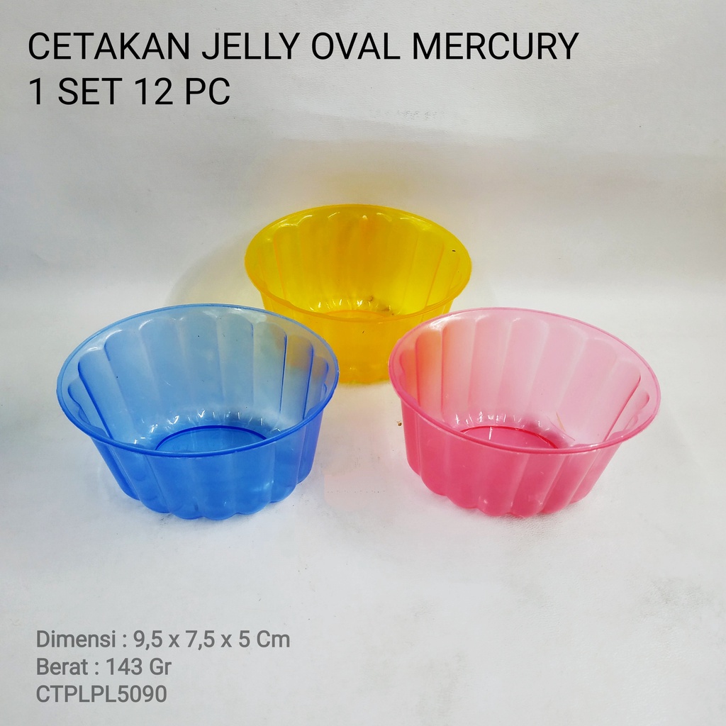 OVAL MERCURY JELLY MOLD (1 SET 12 PC) CTPL5090