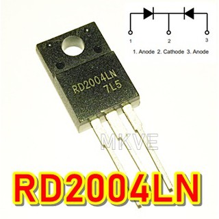 (1ตัว) RD2004LN , RD2004 ใช้แทน RD2003N High-Speed Switching Diode 20A 400V (รหัสสินค้า M00197)