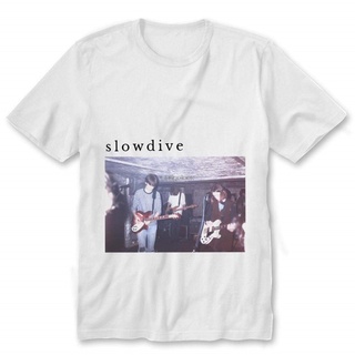 เสื้อยืดโอเวอร์ไซส์เสื้อยืด พิมพ์ลาย Slowdive w DMN BlancoS-3XL