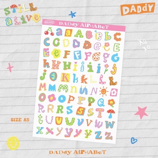 DADDY | Alphabet Cherry Pink Sticker