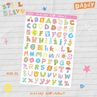 DADDY | Alphabet Cherry Pink Sticker