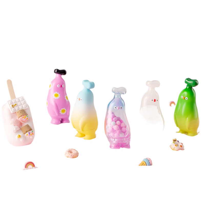 Original Banana Boo Series Blind Box อะนิเมะน่ารักของขวัญ Surprise กล่องของเล่นรุ่นสุ่มสไตล์คริสต์มา