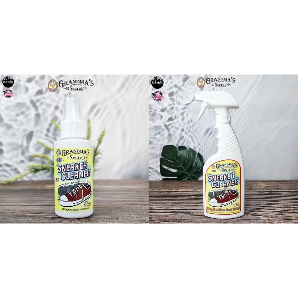 [Grandma's Secret] Sneaker Cleaner Shoe for Rubber Canvas and Leather Stain Remover Spray น้ำยา ทำคว
