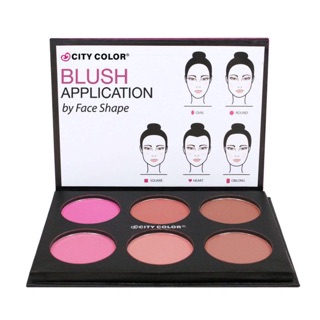 พาเล็ตบลัชเนื้อแมท City Color Glow Pro Blush Palette Matte