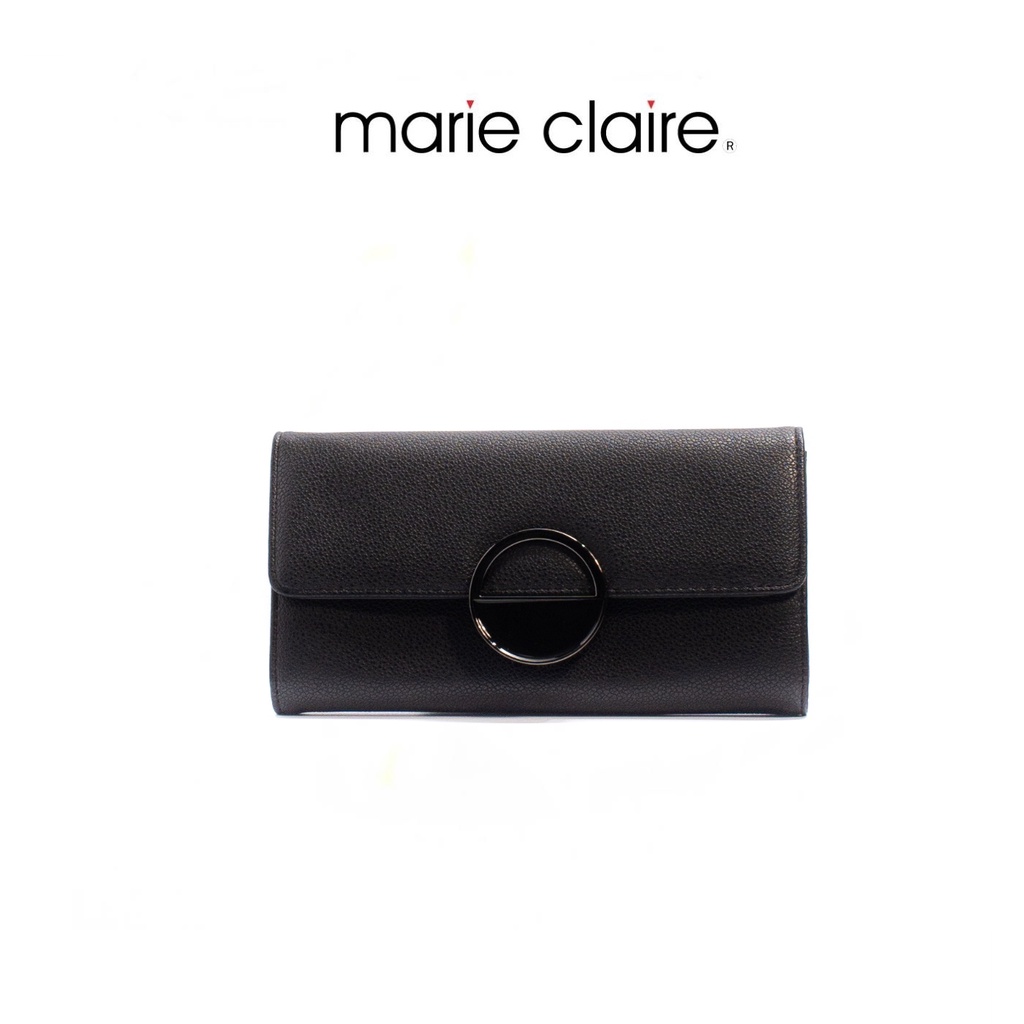 Bata บาจา ยี่ห้อ Marie Claire กระเป๋าสตางค์ กระเป๋าสตางค์ใบยาว กระเป๋าตังค์ สำหรับผู้หญิง รุ่น Zara สีดำ 9016060