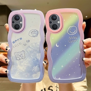 เคสนิ่ม ลายการ์ตูนคลื่น คุณภาพดี สําหรับ OPPO Reno 8Z 5G