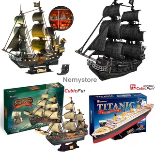 Cubicfun (ลิขสิทธิ์แท้ 100%) เรือ Titanic ไททานิค เรือขนาดใหญ่ Puzzle Model ตัวต่อกระดาษโฟม