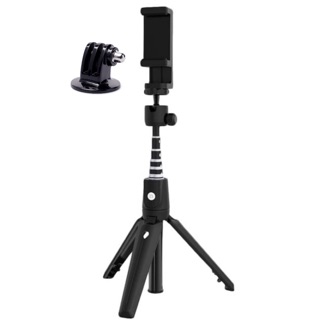 ด้ามจับขาตั้งปรับความยาวได้23-100cm พร้อมตัวแปลงใส่กล้องแอคชั่น EXTENSION TRIPOD POLE with adapter for action camera