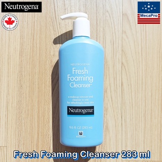 Neutrogena® Fresh Foaming Cleanser 283 ml นูโทรจีนา โฟมล้างหน้า เมคอัพรีมูฟเวอร์ make-up remover and cleanser in one