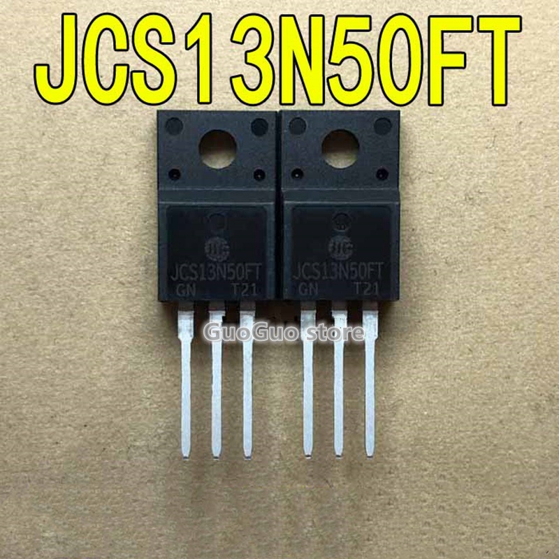 5pcs JCS13N50FT TO-220F JCS13N50 13N50 13N50FT TO220F 13A/500V N-channel MOSFET ทรานซิสเตอร์ใหม่เดิม