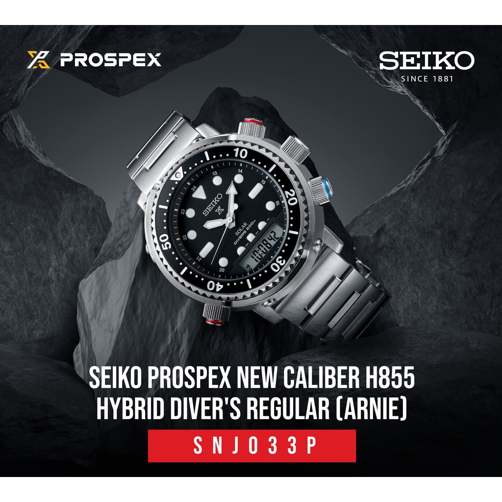 โค้ดSURPRISE1200 ลด1200 นาฬิกา SEIKO PROSPEX SOLAR ARNIE รุ่น SNJ033P1 SNJ033P SNJ0033