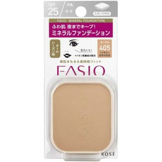 Fasio Powerful Stay UV mineral Foundation no.405 (ochre) mfg ผลิต1/2022