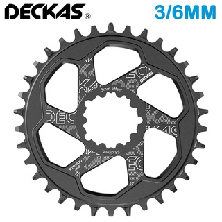 Deckas เมาท์ยึดจานหน้า ทรงกลม 3 มม. สําหรับรถจักรยาน MTB Sram GXP XX1 Eagle X01 X1 X0 X9 32T 34T 36 38