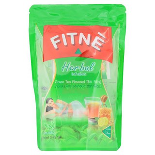 🔥ยอดนิยม!! ฟิตเน่ ยาชงสมุนไพร รสชาเขียว 15 ซอง Fitn?, Green Tea Flavored Herbal Infusion 15 Sachets