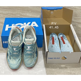 Hoka รองเท้าผ้าใบผูกเชือกพร้อมกล่อง