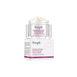 RtopR FDA มะม่วงครีมบํารุงผิวหน้า ให้ความชุ่มชื้น เพิ่มความชุ่มชื้น กระชับรูขุมขนครีมกลางคืน มอยเจอร์ไรเซอร์บํารุงผิวหน้า ครีมกระชับรูขุมขน Mango Soothing Brightening Facial Cream 30 กรัม