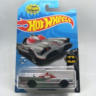 รถเหล็ก Hot wheels TV SERIES BATMOBILE สีเทา (ib007)