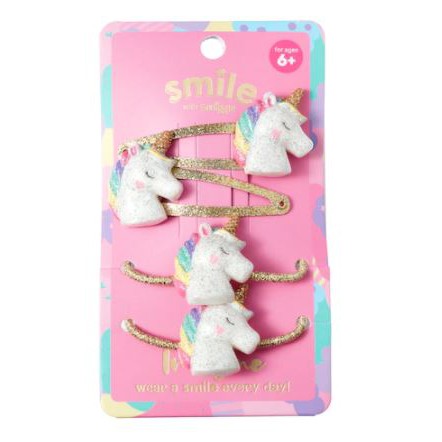 ของแท้ SMIGGLE Imagine Glittery Unicorn Hair Set X4