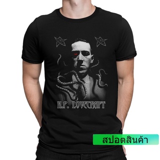 เสื้อยืดวินเทจแฟชั่น เสื้อยืดคอกลม ผ้าฝ้าย พิมพ์ลาย Hovard Lovecraft Horror Tee แฟชั่นคลาสสิก สําหรับผู้ชาย COMING CLUB