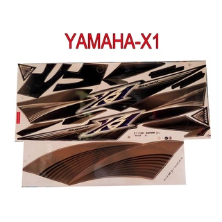 A สติ๊กเกอร์ติดรถมอเตอร์ไซด์ สำหรับ YAMAHA-X1 ปี2005