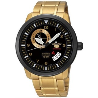 Seiko นาฬิกาข้อมือผู้ชาย SSA210K1 Automatic 24 Jewels Date Gold Tone Stainless Steel