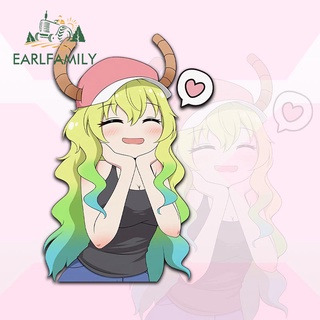 Earlfamily สติกเกอร์ไวนิล ลายอนิเมะ Lucoa Chibi กันน้ํา กันแดด สําหรับติดตกแต่งรถยนต์ แล็ปท็อป 13 ซม. x 7.7 ซม.