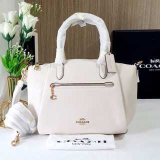 พร้อมส่ง งาน Shop พร้อมถุงผ้าค่ะ  COACH 79316 Elise Satchel พัดหนังวัวแท้ทั้งใบ สวยสง่ามาก