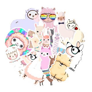 ⚡พร้อมส่ง⚡50ชิ้น ลามะ แกะ lama sheep ลามา สติ๊กเกอร์ sticker