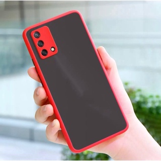 Case OPPO A95 4G เคส OPPO a95 4G เคสกันกระแทก ปุ่มสีผิวด้าน ขอบนิ่มหลังแข็ง ส่งจากไทย