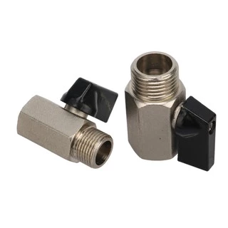 1/8" 1/4 "3/8" 1/2 "BSP เกลียวมินิทองเหลืองบอลวาล์วเครื่องอัดอากาศวาล์วสําหรับ Air, น้ํามันและน้ํา