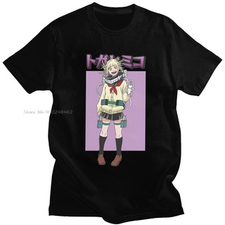 เสื้อยืดคอกลม ผ้าฝ้าย พิมพ์ลาย Kawaii Boku No Hero Academia Himiko Toga แฟชั่นฤดูร้อน สําหรับผู้ชาย