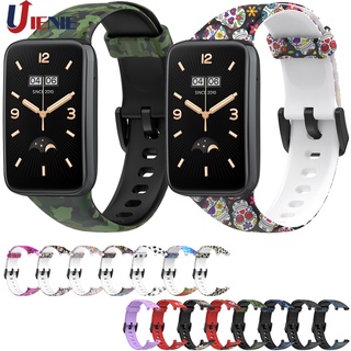 สายนาฬิกาข้อมือซิลิโคน สําหรับ Xiaomi Mi Band 7 Pro Strap Miband 7 Pro Watchband Print Bracelet Smartwatch Sport Wristband