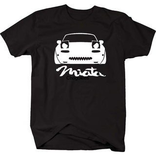 เสื้อยืดผ้าฝ้ายพิมพ์ลายคลาสสิก เสื้อยืดลําลอง แขนสั้น พิมพ์ลาย Miata Angry Eyes Lowered Racing Speed JDM Mazda s เข้ากับ