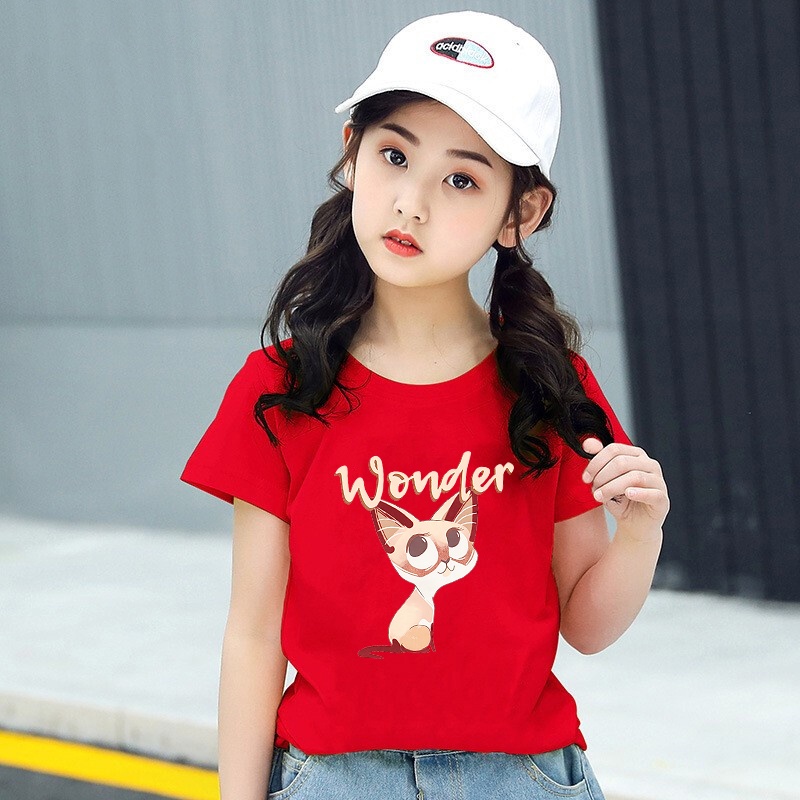 (ส่งจากไทย)เสื้อยืดเด็กแขนสั่ง ลายแฟชั่นสวยน่ารับ.ใส่ได้ทั้งเด็กชายและเด็กหญิง H16